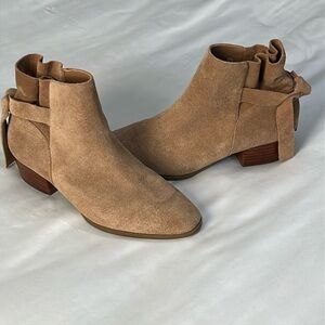 Aerosoles Tan Suede Crosswalk Ankle Boots